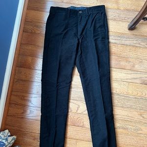 J. Crew Mens Black 770 Trousers 30x32